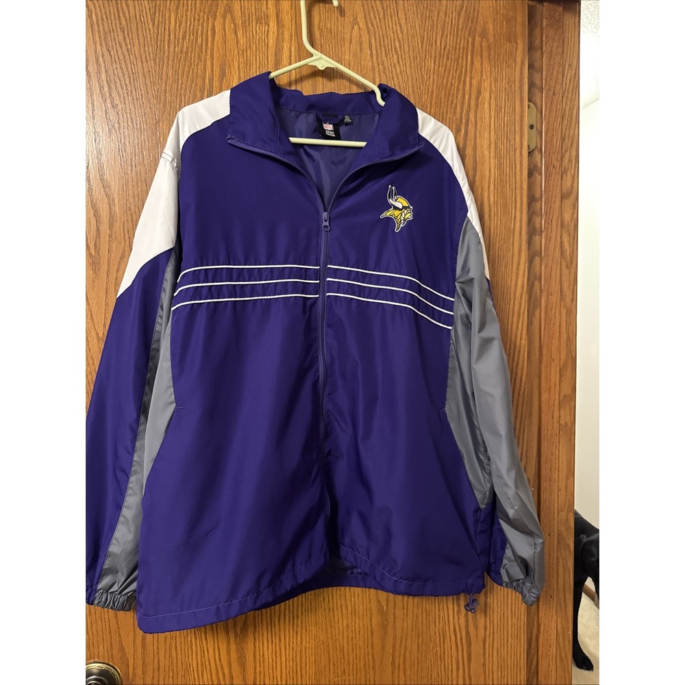 Reebok NFL Sports Illustrated Minnesota Vikings Zip Up‎ Pullover Windbreaker XL